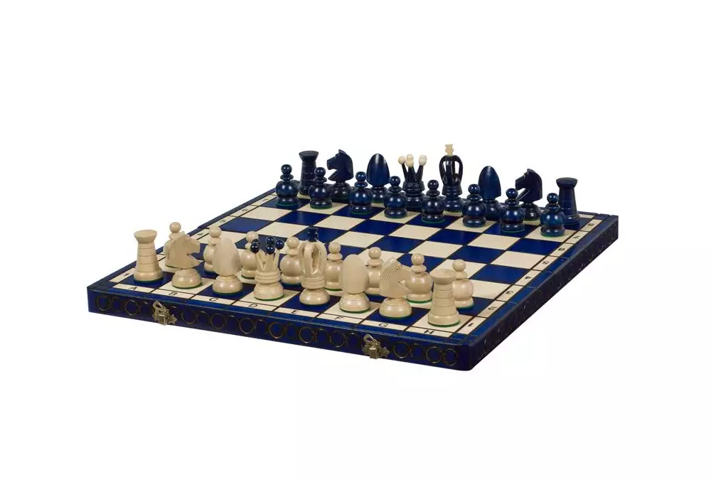 SZACHY KRÓLEWSKIE DUŻE kolor niebieski